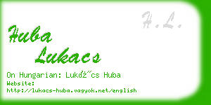 huba lukacs business card